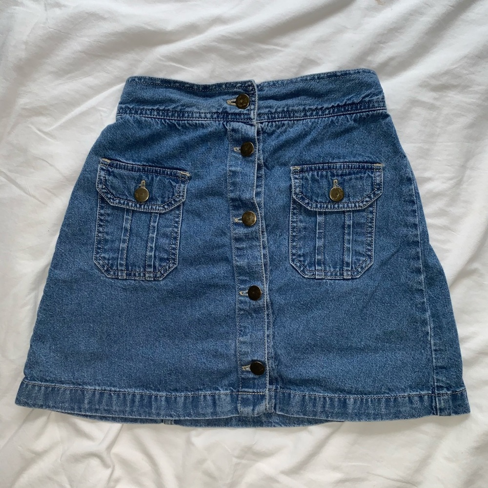 Vintage denim skirt